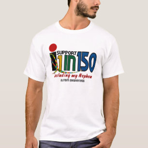 Ik steun 1 op de 150 en mijn Nepalees AUTISM-BEWUS T-shirt