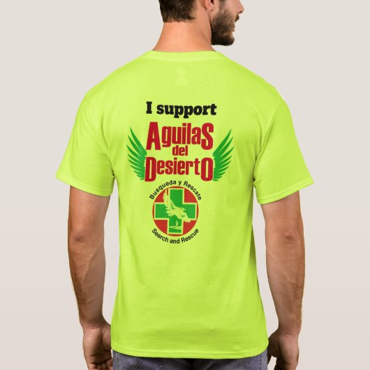 Ik steun Aguilas - T-Shirt (Achterkant)