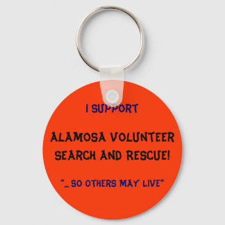 Ik steun Alamosa VolunteerSearch and Rescue! Sleutelhanger