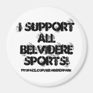 Ik steun ALLE Belvidere Sports!, myspace.com/be... Magneet