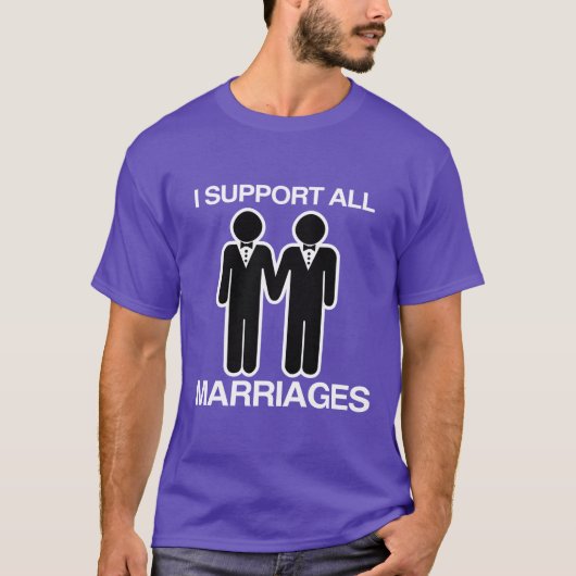 IK STEUN ALLE MARRIAGES GELIJK - T-SHIRT (Voorkant)