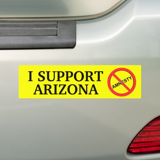 Ik steun Arizona Bumpersticker (Op auto)