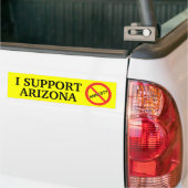 Ik steun Arizona Bumpersticker (Op Truck)