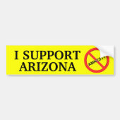 Ik steun Arizona Bumpersticker (Voorkant)