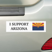Ik steun Arizona Bumpersticker (Op auto)