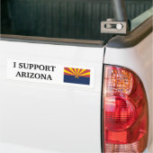 Ik steun Arizona Bumpersticker (Op Truck)
