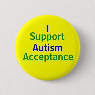 Ik steun Autism-acceptatie Ronde Button 5,7 Cm