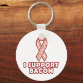 Ik steun Bacon Sleutelhanger (Voorkant)