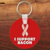 Ik steun Bacon Sleutelhanger (Voorkant)