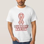 Ik steun Bacon T-shirt (Voorkant)