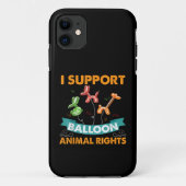 Ik steun ballon dierenrechten grappig verjaardagsg Case-Mate iPhone case (Achterkant)