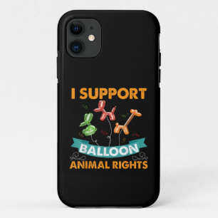Ik steun ballon dierenrechten grappig verjaardagsg Case-Mate iPhone case