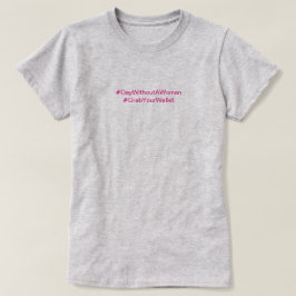 Ik steun bedrijven die roze vrouwen steunen t-shirt