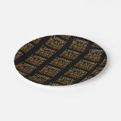 Ik steun bedrijven in zwart bezit papieren bordje (Gekanteld)