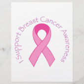 Ik steun borstkankervoorlichting flyer (Voorkant)