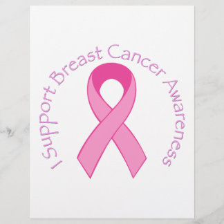 Ik steun borstkankervoorlichting flyer