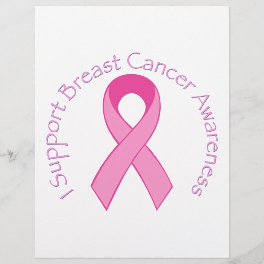 Ik steun borstkankervoorlichting flyer (Voorkant)