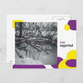 Ik steun briefkaart (Voorkant / Achterkant)