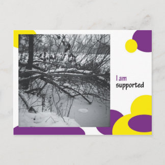 Ik steun briefkaart