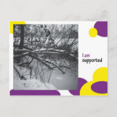 Ik steun briefkaart (Voorkant)