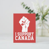 Ik steun Canada - trotse Canadees Briefkaart (Staand voorkant)