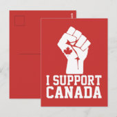 Ik steun Canada - trotse Canadees Briefkaart (Voorkant / Achterkant)