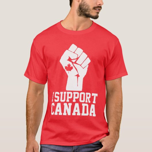 Ik steun Canada - trotse Canadees T-shirt (Voorkant)