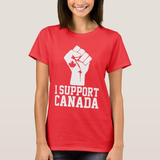 Ik steun Canada - trotse Canadees T-shirt (Voorkant)