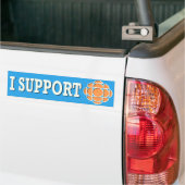 Ik steun CBC Bumpersticker (Op Truck)