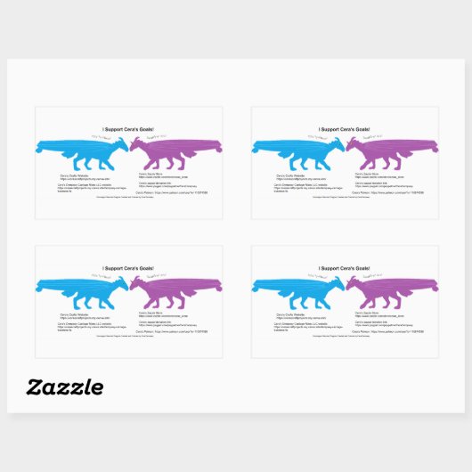 Ik steun Cera's Goal Sticker (Vel)