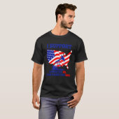 Ik steun de Amerikaanse olie van Amerikaanse bodem T-shirt (Voorkant volledig)
