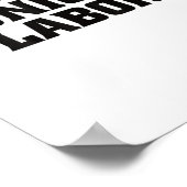 Ik steun de arbeidsloon van de Unie voor proactiev Poster (Hoek)