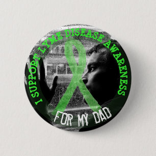 Ik steun de bewustwording van de ziekte van Lyme v Ronde Button 5,7 Cm