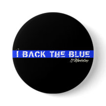 Ik steun de blauwe politie knop