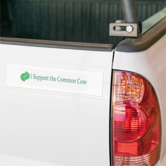 Ik steun de Common Core Bumpersticker (Op Truck)