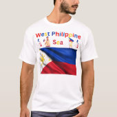 Ik steun de Filippijnen in West-Filippijns Zee T-shirt (Voorkant)