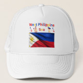 Ik steun de Filippijnen in West-Filippijns Zee Trucker Pet (Voorkant)