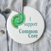 Ik steun de Gemeenschappelijke Kern, 6 in Ronde Bu Ronde Button 6,0 Cm (In situ)