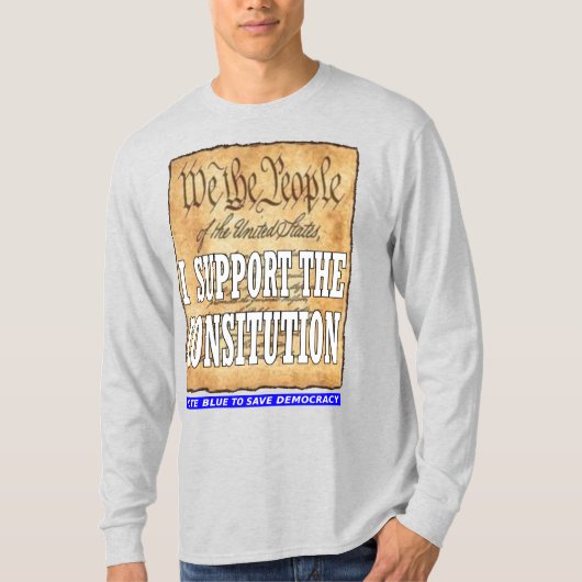 Ik steun de Grondwet T-shirt (Voorkant)