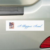 Ik steun de Israëlische Bumpersticker (Op auto)