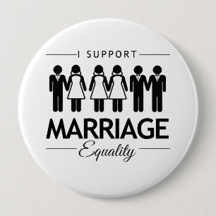IK STEUN DE MARRIAGE EQUALITY VOOR ALLE -.png Ronde Button 4,0 Cm