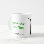 Ik steun de Mok van het Pickens Plan (Voorkant links)