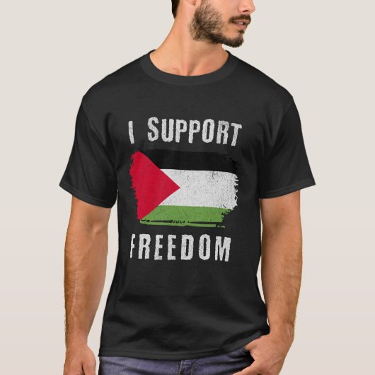 Ik steun de Palestijnse vrijheid #gaza T-shirt (Voorkant)