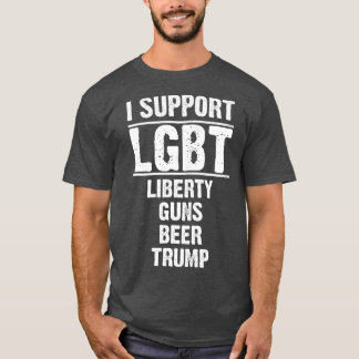 Ik steun de Pistolen van de LGB in de Vrij Bier... T-shirt