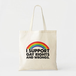 Ik steun de rechten en ongelijkheden van homo's tote bag