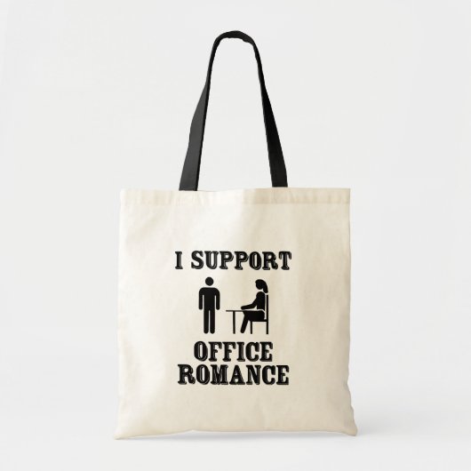 Ik steun de Romance van de Kantoor Tote Bag (Voorkant)