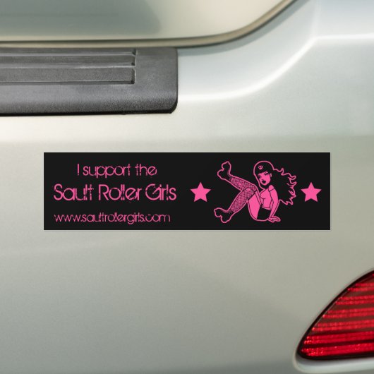 Ik steun de Sault Roller Girls Bumpersticker (Op auto)