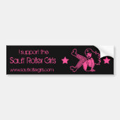 Ik steun de Sault Roller Girls Bumpersticker (Voorkant)