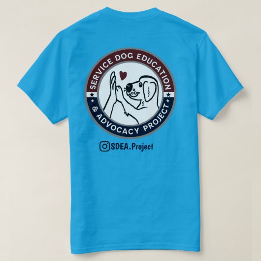 Ik steun de SDEA T-shirt (Design achterkant)