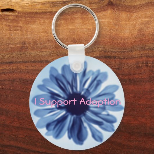 Ik steun de sleutelketen adoptie sleutelhanger (Voorkant)